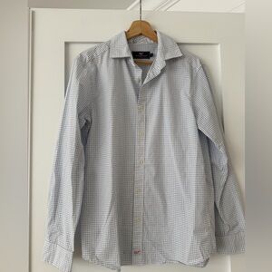 Vineyard Vines Blue & White Checkered Button Down Shirt, Size:  Small NWOT